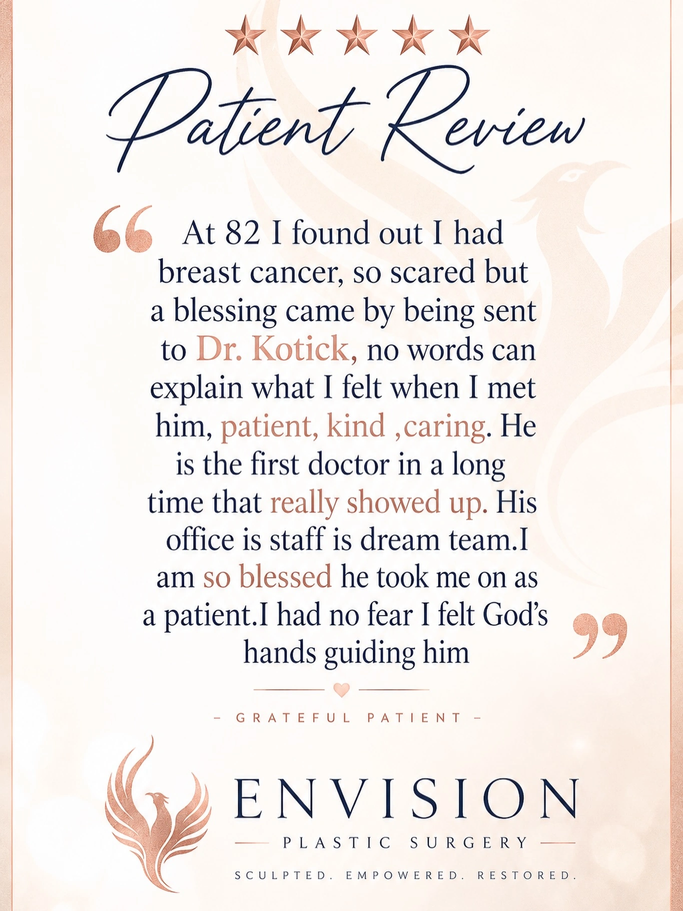 Original patient review graphic shared by Envision on September 3, 2026